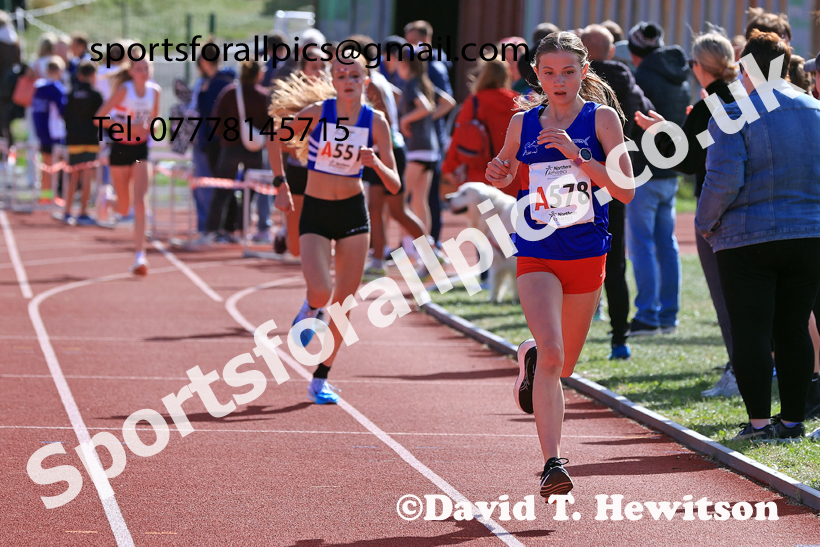 Girls Under-16s, 2026 Northern Mens 6 and Womens 4 Stage and Youngsters Relays, Silksworth, Sunderland. Photo: David T. Hewitson/Sports for All Pics